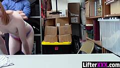 Thief caught stealing gets bent over fucked doggystyle by cop!