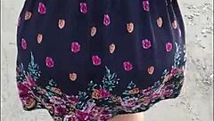 street whore's upskirt reveals curvy latina assets