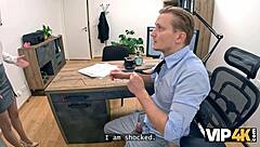 vip4k. bank lady boss glasses stockings multiple orgasms naughty office fucking