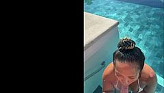 girlfriend's public deepthroat bj at costa rica infinity pool