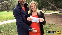 pregnant redhead milf tempted by cash for rough pussy drilling