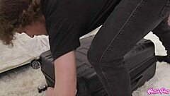 Jay's cum drenches clara's tits after oiled pussy pounding frenzy