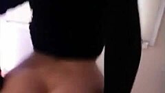 Girlfriend bounces juicy ass perfectly on thick cock at home