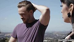 jessie lee's goth pigtails bounce as she craves kyle's deepthroat cum seal