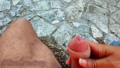 misscreamy flashes dick catches teacher for nude beach blowjob cumshot