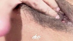 finger my hairy desi pussy hard!