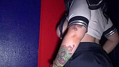 Cumslut Tia Sucking Multiple Strangers at Gloryhole Booth