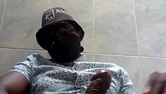 Ebony Wife's Webcam Tease with Monster Cock Latino Leading to Intense Orgasm.