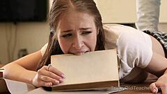 BLONDE STUDENT FUCKS HER TEACHER HARD ON IZIPORNO