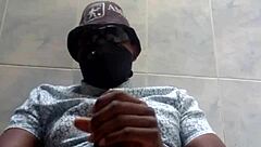 Ebony Wife's Webcam Tease with Monster Cock Latino Leading to Intense Orgasm.