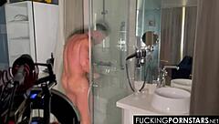 Blonde Gets on Knees After Dinner for Suck Off