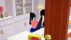 I make slim Inko Midoriya feel young again with Katsuki Bakugo