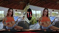 Vrlatina - Big Breast Latina Plays Pool With You