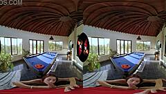 Vrlatina - Big Breast Latina Plays Pool With You