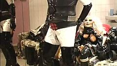 Does Roxina's big clit tease in latex?