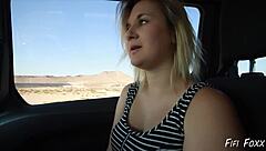 Intense Emotions As Step Mom Gives Handjob On Roadtrip And Masturbates - Fifi Foxx