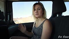 Intense Emotions As Step Mom Gives Handjob On Roadtrip And Masturbates - Fifi Foxx