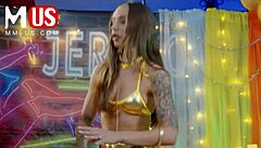 angel gostosa and franco styles tease with wet pussy and hard cock in jerkaoke ep1