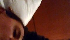 Cali watches the whore suck and spit cum