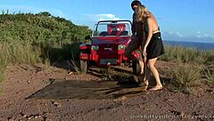 tarra white, you getting anally fucked outside?