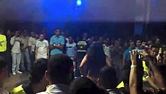 Feel the Passion as Sexy Colombian Latina Strips Naked on the Salsa Dance Floor