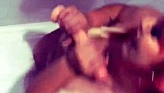 intimate whispers fill the apartment as the shy teen stepdaughter and friend share cheating orgasms