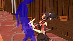 Xinyan Performs Handjob and Blowjob in Genshin Impact Hentai Anime Porn Game