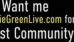 MAGGIE GREEN, BUSTY MILF, GETS SPANKED HARD IN DOGGYSTYLE RIDING UNTIL HER BIG ASS TURNS PINK.