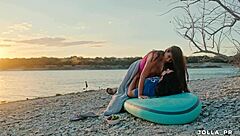 Me and my wife enjoyin texas sunsets differently