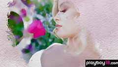 Jackie Reveals Her Small Tits Outdoors