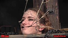 Submissive Slave Endures Bondage Torment from Maledom and Femdom Partners in Rough BDSM Session