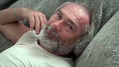 Young Lady Enjoys Time with Elderly Gentlemen