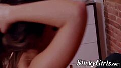 vixen riding in fishnets after blowjob