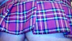 She uses big dildo for anal fisting