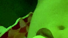 Using magic wand on husband to make him cum, creating a messy but yummy result.