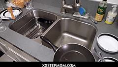 i lift my skirt and reward my horny stepson with my tight milf pussy