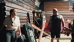 Nosey Neighbor Bound In Bondage For Rough Milf Deepthroat Humiliation