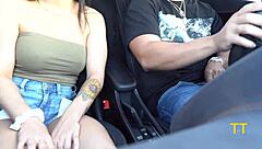 Teddy Tarantino bends Alessia Luna over his McLaren for intense assplay and cumshot