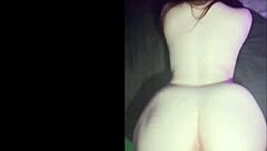 Babe Bent Over for Monster Cock in Homemade Interracial POV