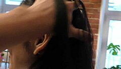 Skinny Asian Teen Bent Over for Monster Cock