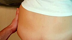 fit 18yo brunette with perfect tits getting fucked on parents' couch