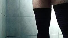 I STROKE my cock while wearing stockings