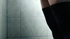 I STROKE my cock while wearing stockings