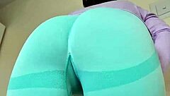 Milf Teases Cameltoe In Tight Leggings