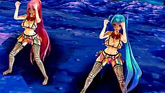 Mmd r18 hybrid english cover dancing anime