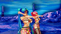 Mmd r18 hybrid english cover dancing anime