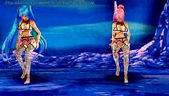 Mmd r18 hybrid english cover dancing anime