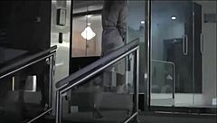 I watch celebrity striptease mashup with clothes ripped and dancing