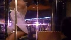 I watch celebrity striptease mashup with clothes ripped and dancing