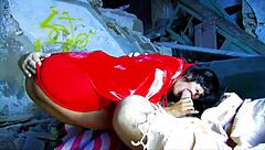 Brunette loves anal with stranger